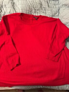 Cable & Gauge Woman 2x Bright Red sweater